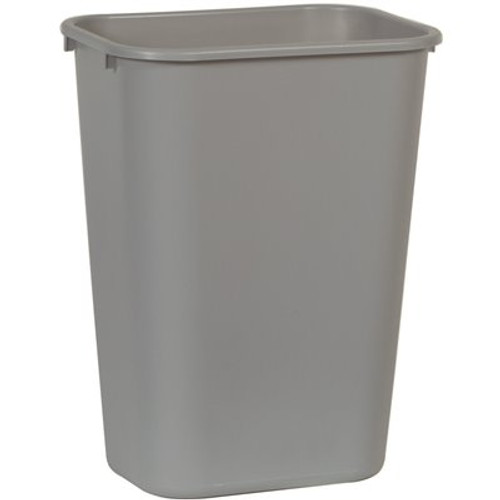 Rubbermaid Commercial Products 10.25 Gal. Gray Rectangular Trash Can Rubbermaid Commercial Products 10.25 Gal. Gray Rectangular Trash Can