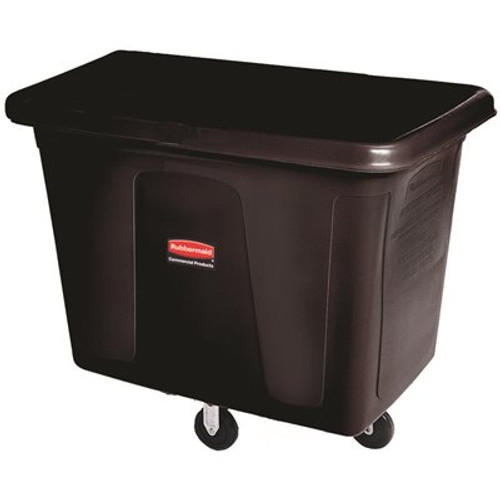 Rubbermaid Commercial Products 16 cu. ft. Black Cube Truck without Lid