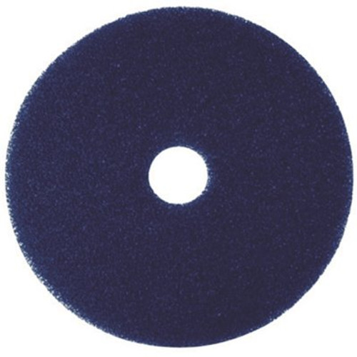 Renown 19 in. Blue Cleaning Floor Pad (5-Count)