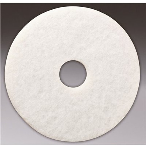 Renown 13 in. White Polishing Floor Pad (5-Count)