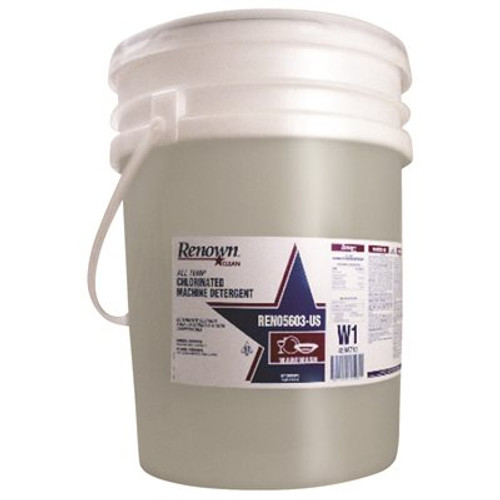 Renown N/A 5 Gal. Unscented All Temperature Chlorinated Mechanical Dishwasher Detergent