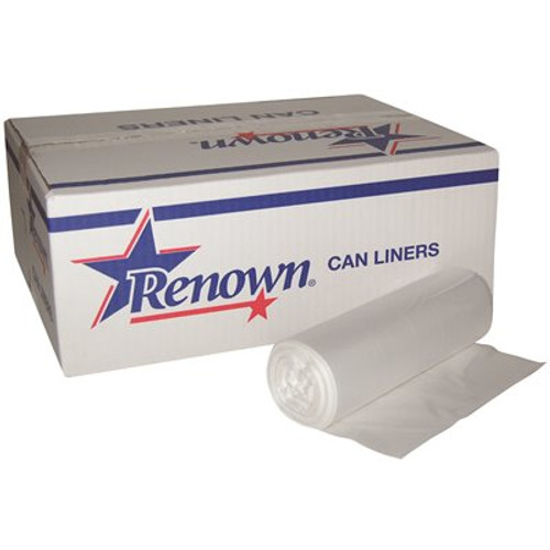 Renown 7 Gal. Natural 6 mic 20 in. x 22 in. Can Liner (50 per Roll, 40-Roll per Case)