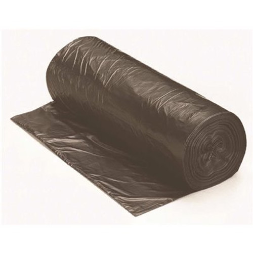 Renown 45 Gal. 14 mic 40 in. x 48 in. Black Can Liner (25 per Roll, 10-Roll per Case)