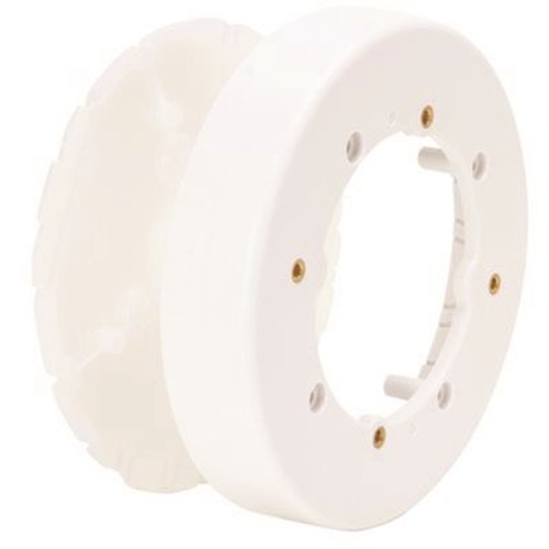 Legrand Wiremold 5-1/2 in. x 1 in. Single-Channel Non-Metallic Round Fixture Box Fitting, White