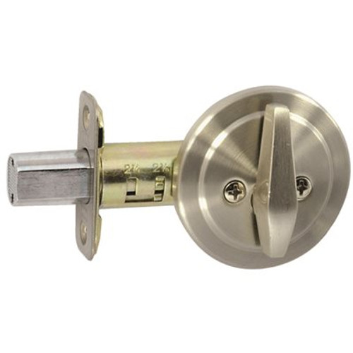 BETTER HOME PRODUCTS Satin Nickel Metal 1-Sided Keyless Deadbolt