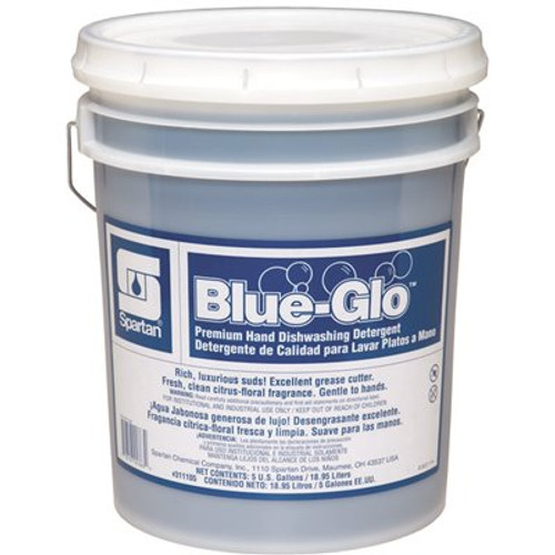 Spartan Chemical Blue-Glo 5 Gallon Fresh Scent Manual Dish Detergent