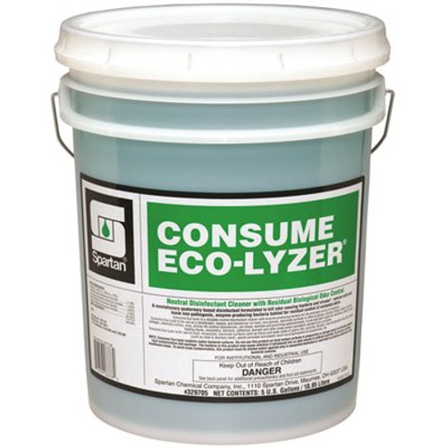 Spartan Chemical Consume Eco-Lyzer 5 Gallon Floral Scent Disinfectant/Deodorant Spartan Chemical Consume Eco-Lyzer 5 Gallon Floral Scent Disinfectant/Deodorant