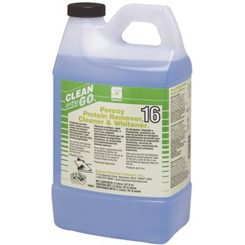 Spartan Chemical Peroxy Protein Remover, Cleaner & Whitener 2 Liter Food Production Sanitation Cleaner (4 per Pack)