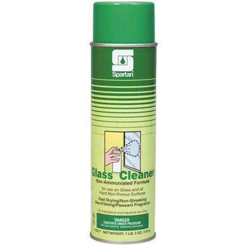 Spartan Chemical Co. 18oz. Aerosol Can Spring Fresh Fragrance Scent Glass Cleaner
