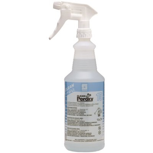 SPARTAN CHEMICAL COMPANY Clean on the Go Translucent 32 oz. Spray Bottle with Trigger sprayer 15 Clean by Peroxy