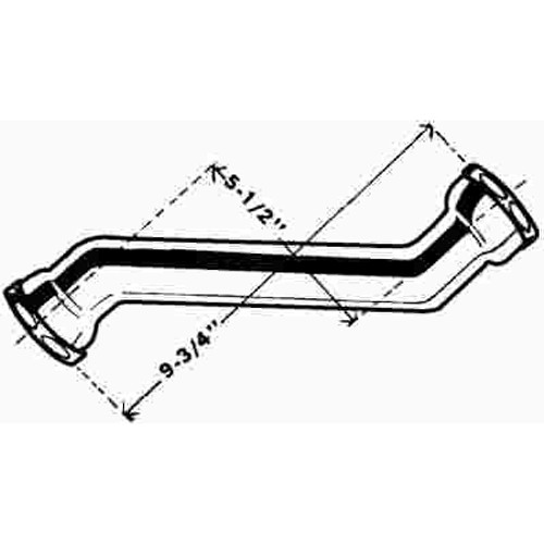 KEENEY 1-1/4 in. x 1-1/4 in. 17-Gauge Brass Slip Joint Double Offset Pipe, Chrome