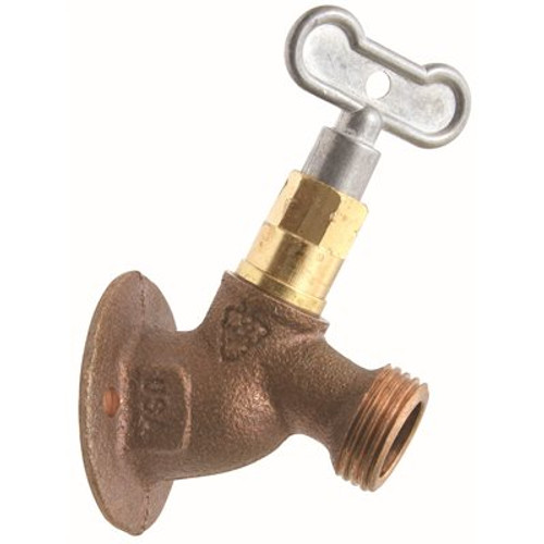 Arrowhead Brass SILLCOCK WITH LOCK SHIELD AND LOOSE-KEY HANDLE 3/4 IN. FIP X 3/4 IN. HOSE