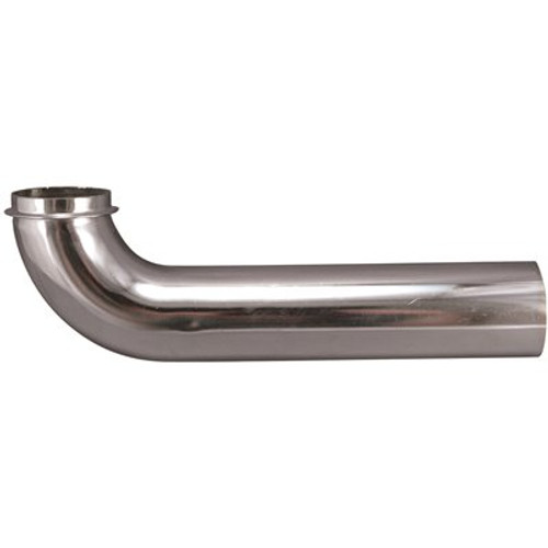 KEENEY 1-1/2 in. x 15 in. 17-Gauge Brass Wall Tube, Chrome