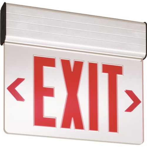 Lithonia Lighting Edg Edge-Lit Integrated Led Surface Mount Exit Sign Red