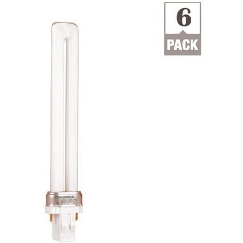 Sylvania 60-Watt Equivalent T12 Energy Saving Decorative CFL Light Bulb Cool White (6-Pack)