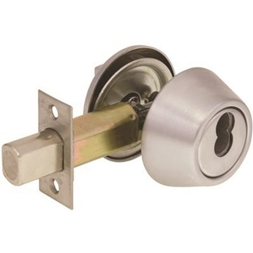 Arrow Lock D60 Single Cylinder IC Core Deadbolt 2-3/4 in. BS in Dull Chrome