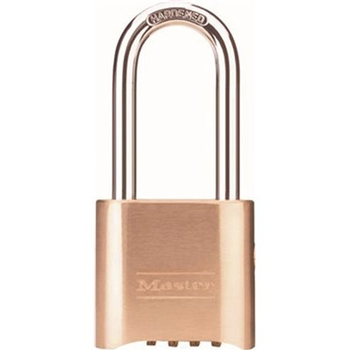 Master Lock 2 in. Body Set-Your-Own Combination Padlock With Key Overdue And Long Shackle