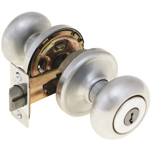 Kwikset KWIKSET HANCOCK VESTIBULE LOCKSET ADJ BS KW1 SATIN CHROME