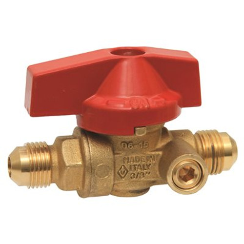 3/8 in. Flare Side Tap Gas Ball Valve