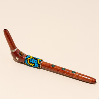 Rosewood tepi applicator for ceremonial hapé use