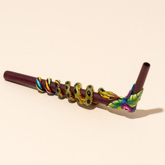 Animal Totem Boa tepi applicator for ceremonial hapé use