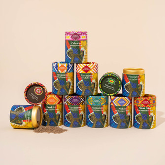 Hapé Sampler Set 1 oz featuring multiple ceremonial hapé blends