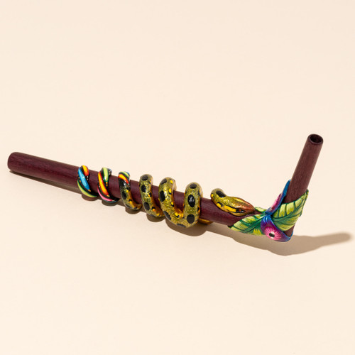 Animal Totem Boa tepi applicator for ceremonial hapé use