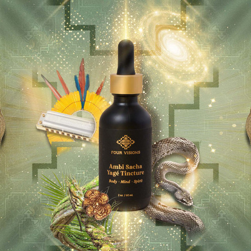 Four Visions Ambi Sacha Tincture Mother Jungle vine ceremonial Amazonian plant medicine beyond fair trade