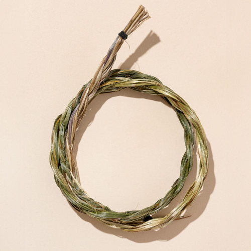 Sweetgrass braid for ceremonial use