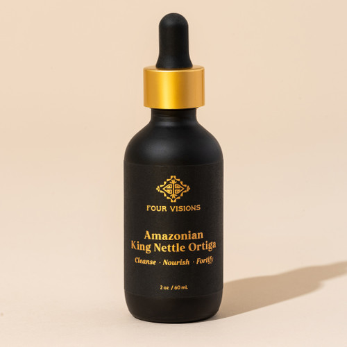 King nettle ortiga tincture herbal extract in dropper bottle
