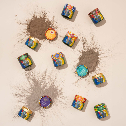 Hapé Sampler Set 1/4 oz featuring multiple ceremonial hapé powders displayed together