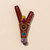 Single rosewood and crystal kuripe applicator for hapé ceremonial use