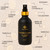 Curandero sweet lotion infographic with liquid drops and ingredient information