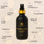 Curandero sweet lotion infographic with liquid drops and ingredient information