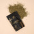 Postpartum yoni steam product bag with herbal blend on beige background