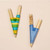 Two Colombian bamboo kuripe applicators shown side by side