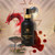 Dragon’s blood tincture collage with red dragon, resin liquid, and Croton lechleri tree