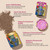 Sirenita Bobinsana Hapé infographic highlighting ceremonial benefits and product jars