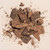 Ecuadorian Arriba ceremonial cacao chunks on beige background