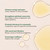 Sweetgrass roll on infographic with liquid drops and product details on beige background