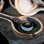 Heaven and Earth copalera incense burner with charcoal and cedar burning