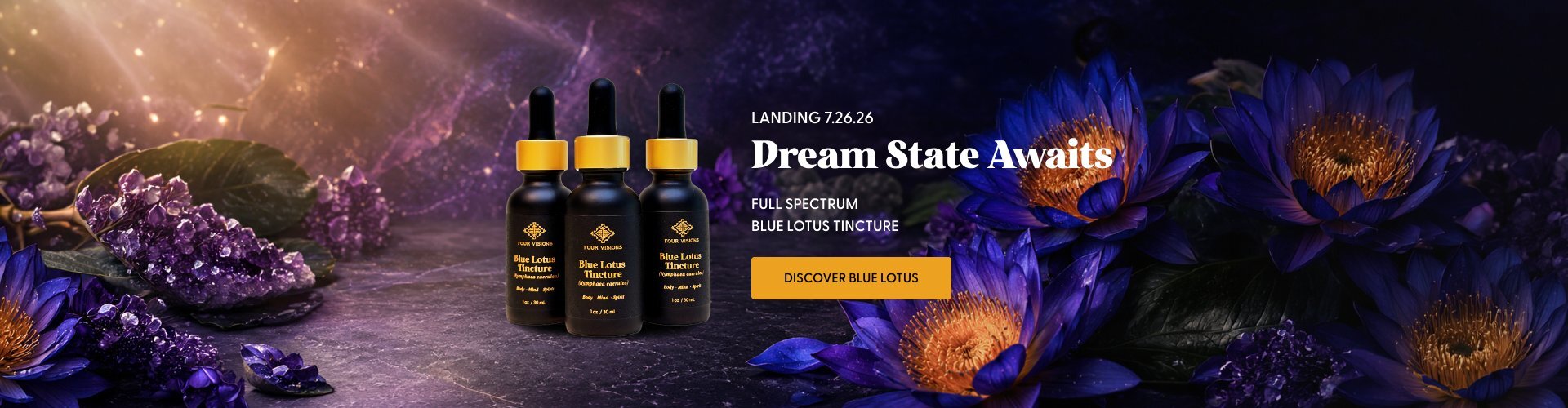 Full spectrum blue lotus tincture