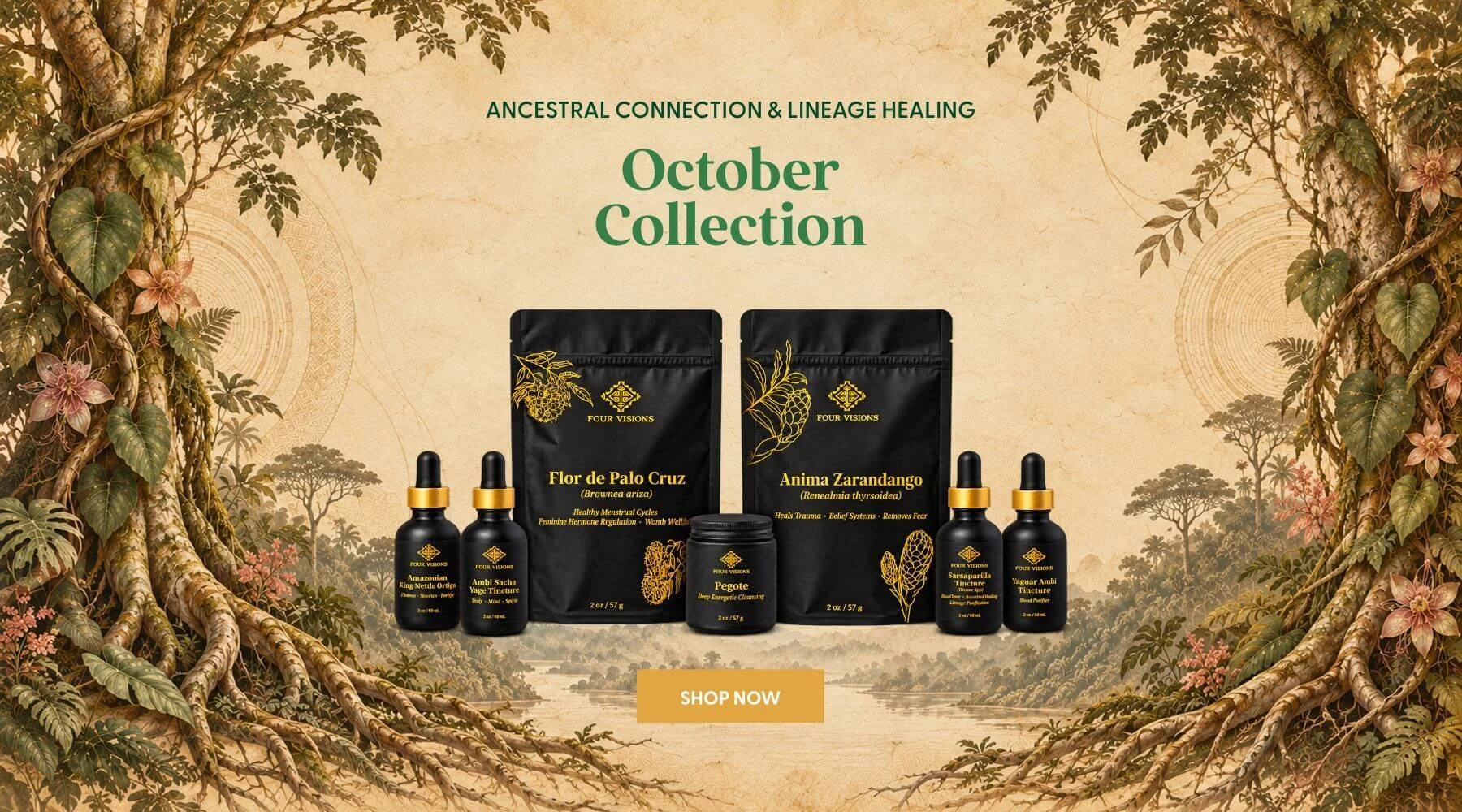 Discover our October collection for ancestral connection and lineage healing