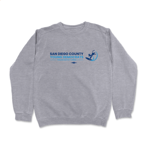 San Diego County Young Democrats (Dark Ash Crewneck Sweater)