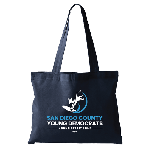 Young Gets It Done (Navy Canvas Tote)