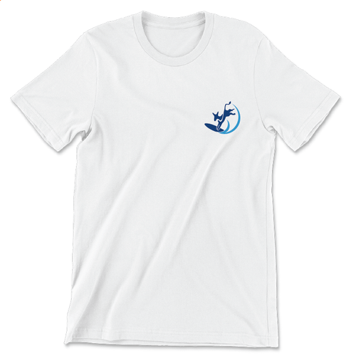 Surf Donkey (Unisex White Tee)