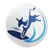 Surf Donkey (2.25" Pin-Back Button -- Pack Of Two!)