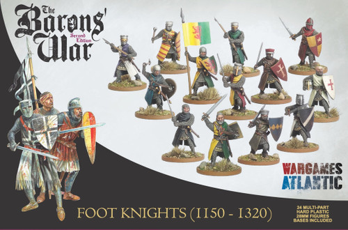 Wargames Atlantic 28mm The Barons' War - Foot Knights 1150-1320