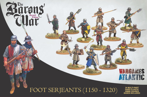 Wargames Atlantic 28mm The Barons' War - Foot Serjeants 1100-1320
