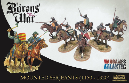 Wargames Atlantic 28mm The Barons' War - Mounted Serjeants 1150-1320